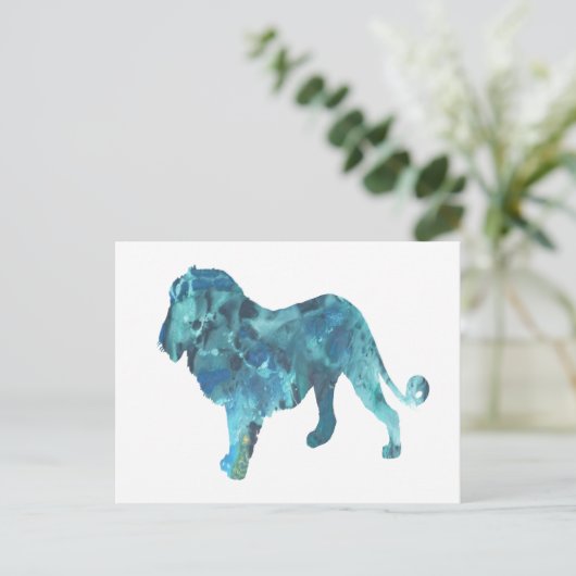 Lion Postkarte (Stehend Vorderseite)
