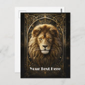 Lion Postkarte (Vorne/Hinten)