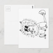 Lion Postkarte (Vorne/Hinten)