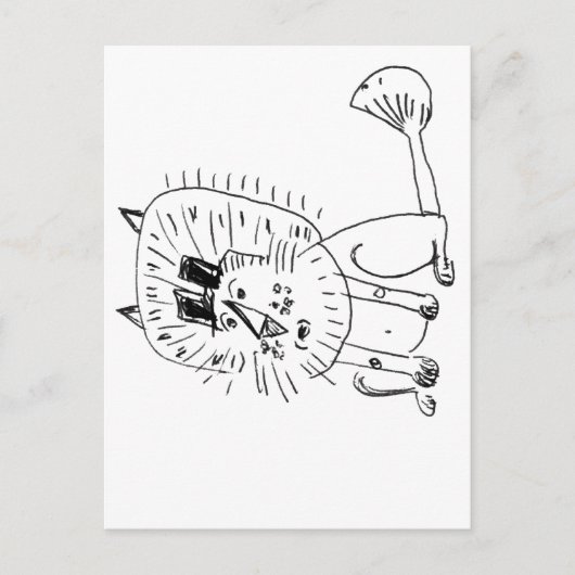 Lion Postkarte (Vorderseite)
