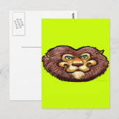 Lion Postkarte (Vorne/Hinten)