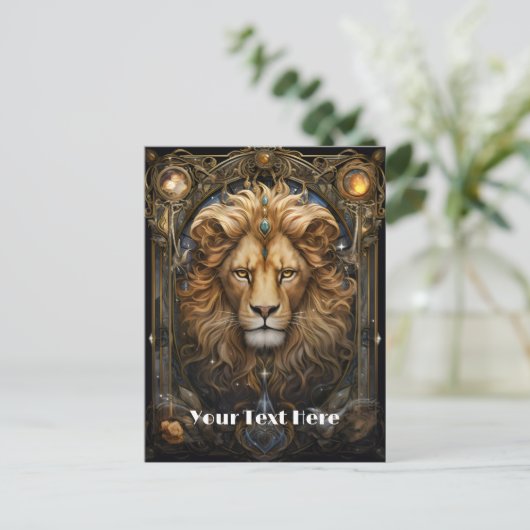 Lion Postkarte (Stehend Vorderseite)