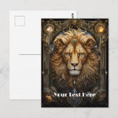 Lion Postkarte (Vorne/Hinten)