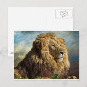 Lion Postkarte (Vorne/Hinten)