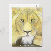 Lion Postkarte (Vorne/Hinten)
