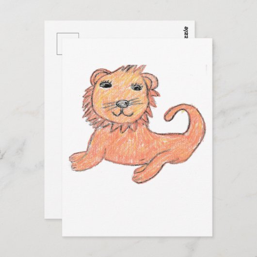 Lion Postkarte (Vorne/Hinten)