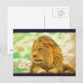 Lion-Postkarte Postkarte (Vorne/Hinten)