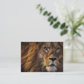 Lion Predator Lion Visitenkarte (Stehend Vorderseite)