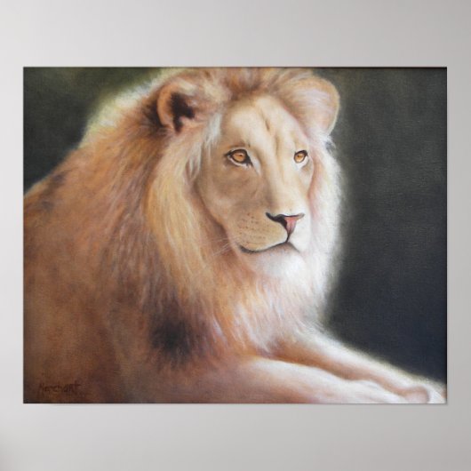 Lion Print Poster (Vorne)
