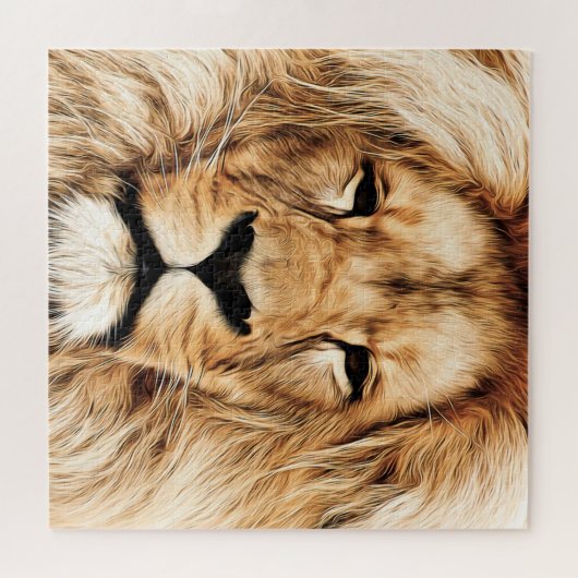 Lion Puzzle Face (Horizontal)