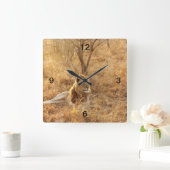 Lion Quadratische Wanduhr (Zuhause)