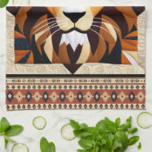 Lion Quilt Geschirrtuch (Gefaltet)