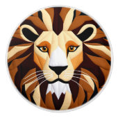 Lion Quilt Keramikknauf (Vorderseite)