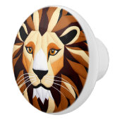 Lion Quilt Keramikknauf (Rechts)