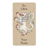 Lion Rampant Argent Buchzeichen (Vorne)