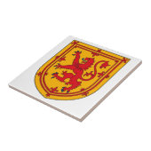 Lion Rampant auf Gold Fliese (Seite)