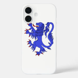 Lion Rampant Azure iPhone 16 Hülle