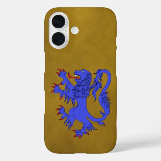Lion Rampant Azure Case-Mate iPhone Hülle (Rückseite)