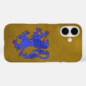 Lion Rampant Azure Case-Mate iPhone Hülle (Rückseite (Horizontal))