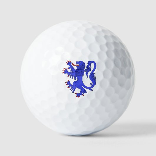 Lion Rampant Azure Golfball (Vorderseite)