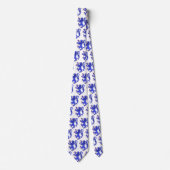 Lion Rampant Azure Krawatte (Vorderseite)