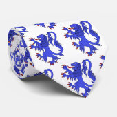 Lion Rampant Azure Krawatte (Gerollt)