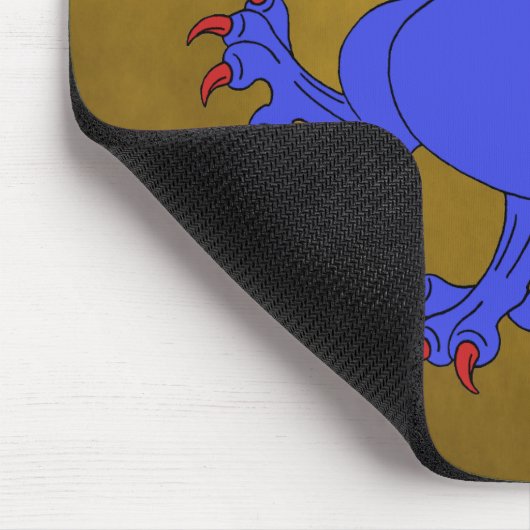 Lion Rampant Azure Mousepad (Ecke)