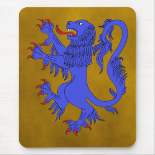 Lion Rampant Azure Mousepad