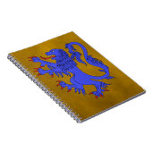 Lion Rampant Azure Notizblock (Rechte Seite)