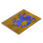 Lion Rampant Azure Notizblock (Linke Seite)