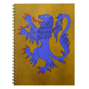 Lion Rampant Azure Notizblock