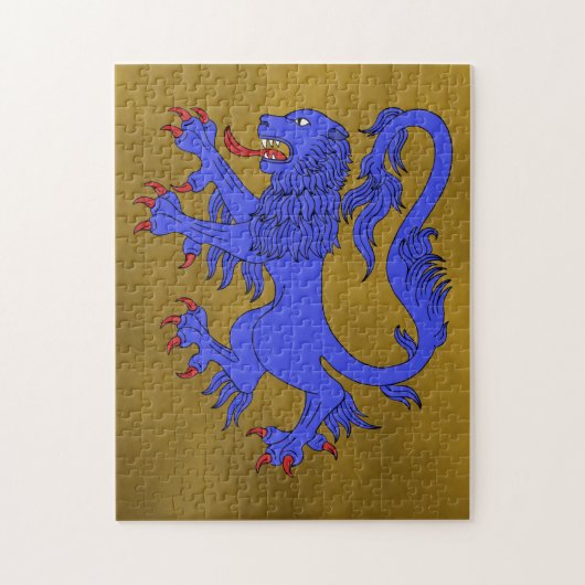 Lion Rampant Azure Puzzle (Vertikal)