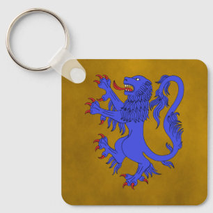 Lion Rampant Azure Schlüsselanhänger