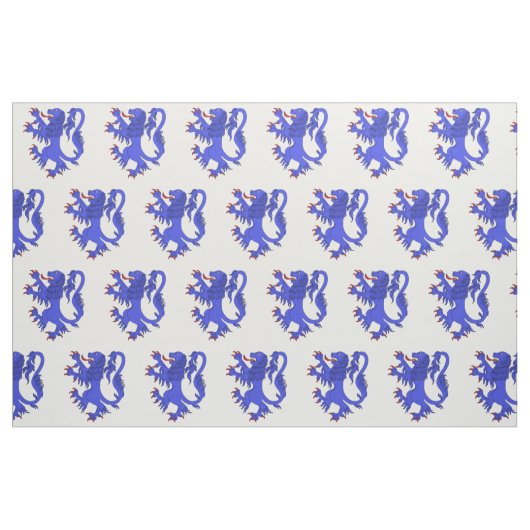 Lion Rampant Azure Stoff (Fat Quarter (45,7 x 55,9 cm))