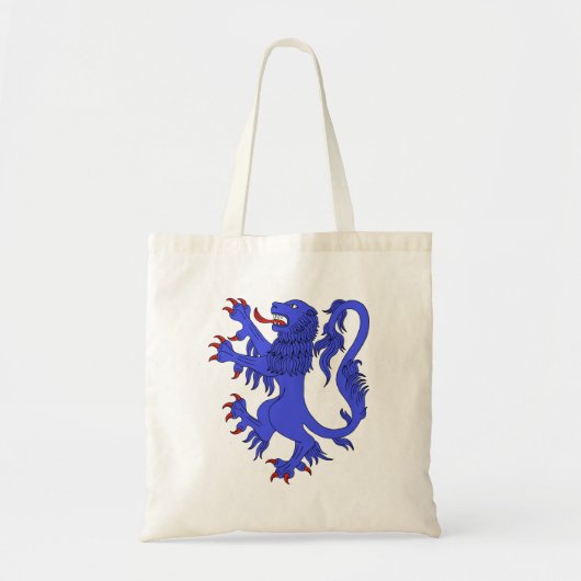 Lion Rampant Azure Tragetasche (Vorne)