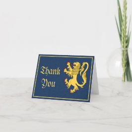 Lion Rampant Dankeskarte