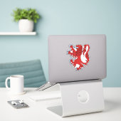 Lion Rampant Gules Aufkleber (Laptop auf Schreibtisch)