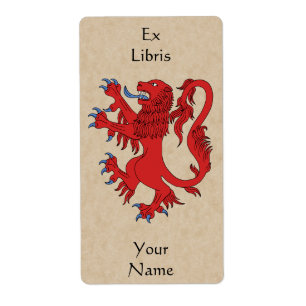 Lion Rampant Gules Buchzeichen