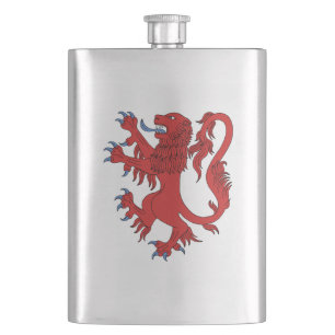 Lion Rampant Gules Flachmann
