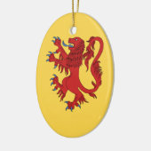 Lion Rampant Gules Keramikornament (Links)