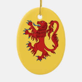 Lion Rampant Gules Keramikornament