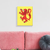 Lion Rampant Gules Leinwanddruck (Insitu (Wohnzimmer))