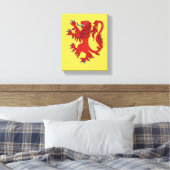 Lion Rampant Gules Leinwanddruck (Insitu (Schlafzimmer))