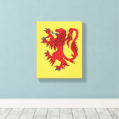 Lion Rampant Gules Leinwanddruck (Insitu (Holzboden))