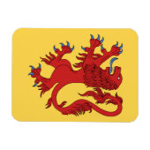 Lion Rampant Gules Magnet (Horizontal)