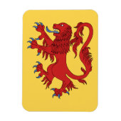 Lion Rampant Gules Magnet (Vertikal)
