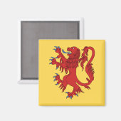 Lion Rampant Gules Magnet (Vorderseite/Rückseite)