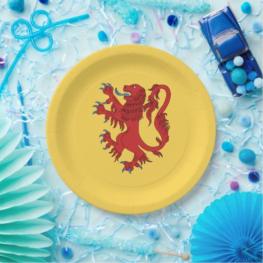 Lion Rampant Gules Pappteller (Party)