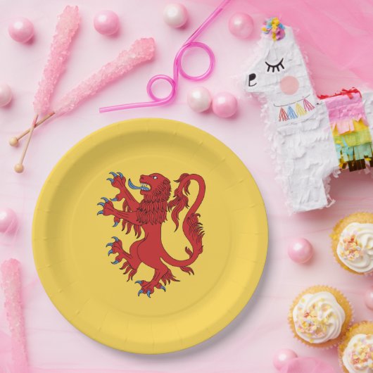 Lion Rampant Gules Pappteller (Party)