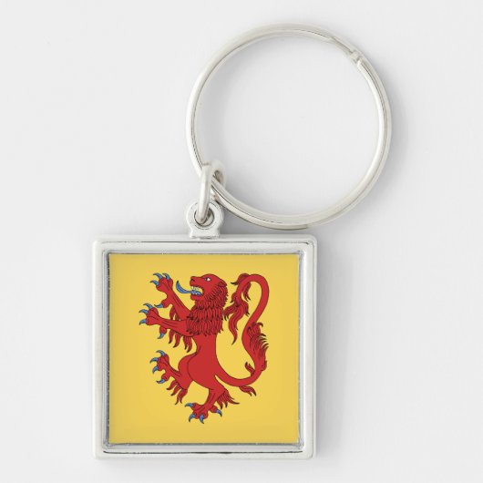 Lion Rampant Gules Schlüsselanhänger (Vorne)